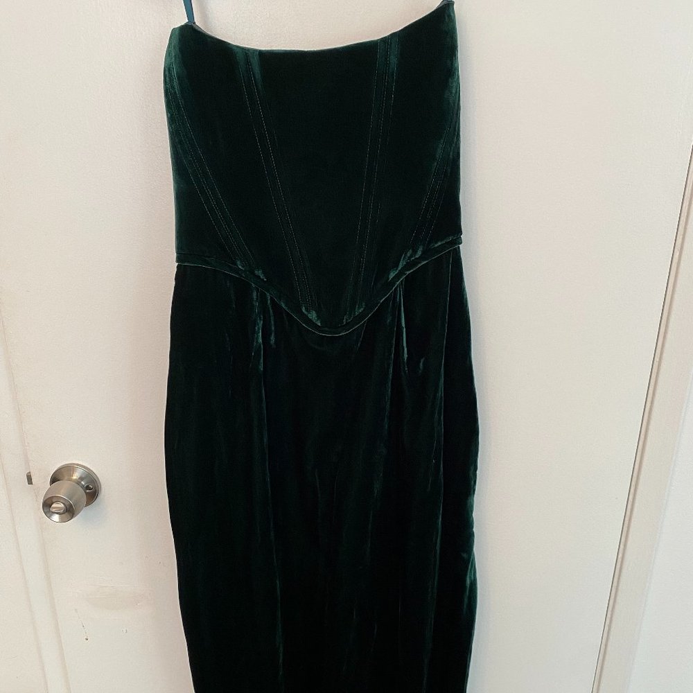 Velvet emerald gown! size 4.